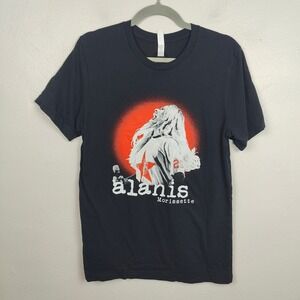 Alanis Morissette T-Shirt Size Medium‎ World Tour 2023 Concert Merch Black Rock